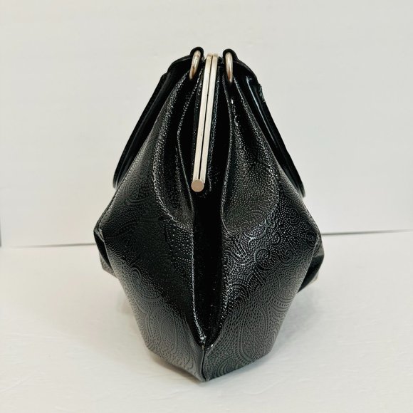 ALEXANDER MCQUEEN NOVAK PAISLEY PATENT LEATHER SATCHEL BAG LIMITED EDITION RARE - Picture 7 of 13